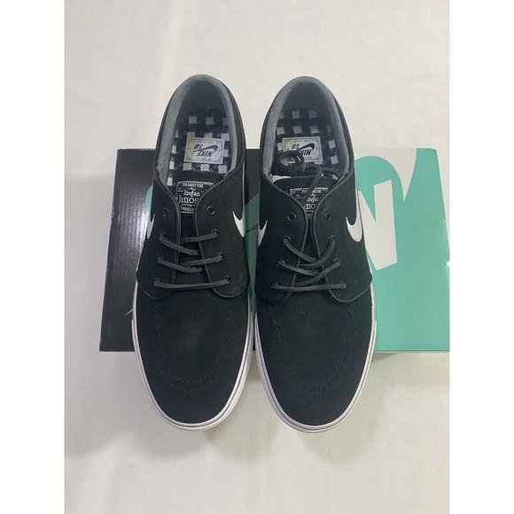 New Mens Size 10.5 Black White Nike SB Zoom Stefan Janoski OG Skate Shoes main image 10